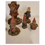 Miles Garden Gnomes Assortment - Vintage Hand-Painted Figurines