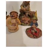 Franklin Mint Gnome Figurines - Garden Statues Set of 4 (1983)