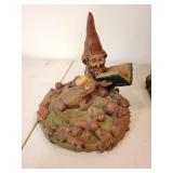 Cairn Studio - Hand-cast Gnome Figures on Mushroom Base