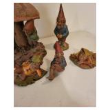 Cairn Studio - Hand-cast Gnome Figures on Mushroom Base
