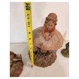 Cairn Studio - Hand-cast Gnome Figures on Mushroom Base