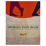 Copenhagen Ballet Theatre Poster - 1965 Det Ny Teater Production Artwork