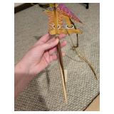 Kadipaten Kulon Yogyakarta Indonesia Wayang Kulit Shadow Puppet Cutout w/ Colorful Foil