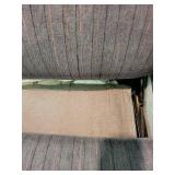 Simmons Hide-A-Bed Sofa - 3-Seat, Gray Striped Upholstery