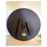 Large Cafe des Marguerites Roman Numeral Wall Clock 23in Distressed