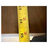Vintage MCM Style Square End Table Dark Wood 15in Top Good