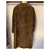 Vintage Bogh Stuttgart Brown Fur Coat Full Length Women