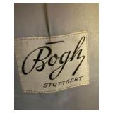 Bogh Stuttgart Vintage Real Fur Coat Mottled Brown Gray Repair