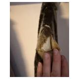 Bogh Stuttgart Vintage Real Fur Coat Mottled Brown Gray Repair