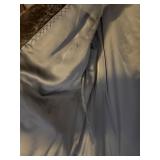 Bogh Stuttgart Vintage Real Fur Coat Mottled Brown Gray Repair