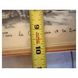 Signed Framed Paris Watercolor La Conciergerie et la Seine Artwork
