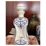 Lufthansa Porcelain Decanter & Asian Teapots Dish Decor Lot