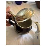 Vista Alegre Viana Teapot & Relief Lidded Beer Stein Lot 2