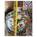 Decorative Estate Lot Vase Glass Platter Pewter Plate Marked Vase