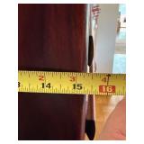Vintage 2 Pc Rosewood Wall Unit Display Cabinet Hutch and Bar