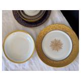 Vintage Limoges France Porcelain Plates Bowl Cup Saucer 6 Pc Lot