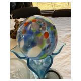 Mixed Art Glass Vase Lot Swirl Optic Colored Decorative 10 Pc