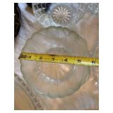 Mixed Vintage Pressed Glass Serving Bowls Dishes Candle Holders Lot