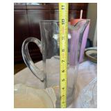 Mixed Vintage Clear Glass Serveware Lot Pitcher Bowls Basket 14+ Pcs
