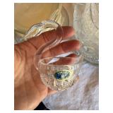 Mixed Vintage Clear Glass Serveware Lot Pitcher Bowls Basket 14+ Pcs
