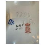Austrian Porcelain Covered Jar Vienna Mark Cobalt Gold Decor Chip