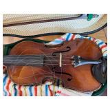 Vintage Student Violin w/ Case Bow Rosin Accessories For Repair