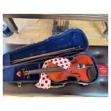 Student Violin Outfit w Bow Case Shoulder Rest & Kratt Master Key