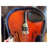 Student Violin Outfit w Bow Case Shoulder Rest & Kratt Master Key