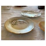 Limoges Hand Painted Porcelain Cup Saucer Bowl Lot 5 Pc Floral