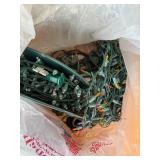Natural Pinecone Wreath w/ Christmas String Lights Decor Lot 18in
