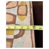 Vintage Abstract Batik Textile Wall Art Music Instruments Signed 24in