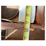 Vintage Mid Century Modern Wood Planter Stand 48in Double Box