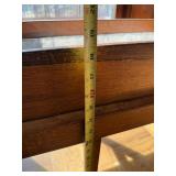 Vintage Mid Century Modern Wood Planter Stand 48in Double Box