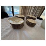 Vintage Lenox Ivory China Plate Set Silver Rim 48 Pc Service for 12