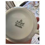 Vintage Eschenbach Roswitha Made in Germany-US-Zone Ivory Porcelain Tea Coffee Set Gold Trim Partial Service