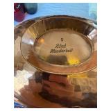 Vintage Silverplate Decor Lot Quail Shakers Inox Jar Tray Trivet