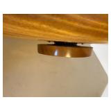Waikiki Woods Monkey Pod Wood Lazy Susan Serving Tray w Spoon 16in