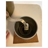 Antique Brass Copper Wash Tub & Oval Bed Warmer 2 Pc Primitive Lot