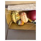 Mixed Hand Decorated Easter Egg Lot Folk Art Pysanky Style Ornaments