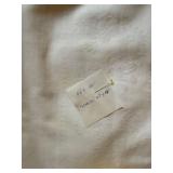 Vintage Damask Linen Tablecloth Lot White Ivory Table Linens 6 Pc