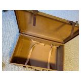 Vintage Hard Shell Suitcase w/ Norddeutscher Lloyd Bremen Label