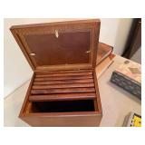 Lot of 7 Photo Albums Scrapbooks Address Book Wood Frame Box