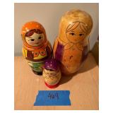 Vintage Wooden Matryoshka Nesting Dolls Lot 7-Piece Set + 2 Extras