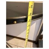 Black Demi Lune Console Table Half Moon Sofa Entry Table 31in Wide