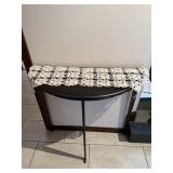 Black Demi Lune Console Table Half Moon Sofa Entry Table 31in Wide