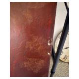 Large Buddha Wall Art Canvas Panel Red Gold Damask 35x48 Decor