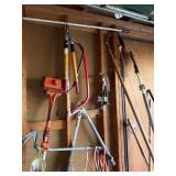 Large Collection of Yard Tools including Husqvarna Weed Trimmer