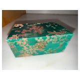 Chinese Stone Healthy Ball Set in Brocade Box w/ Insert Used