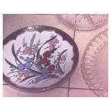 Assorted Vintage Serving Pieces Glass Plates Bowls Tray 7pc Lot