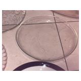 Assorted Vintage Serving Pieces Glass Plates Bowls Tray 7pc Lot